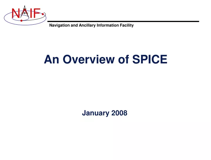 an overview of spice