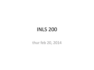INLS 200