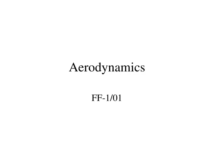 aerodynamics