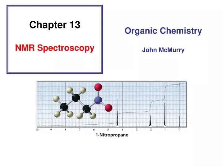 chapter 13 nmr spectroscopy