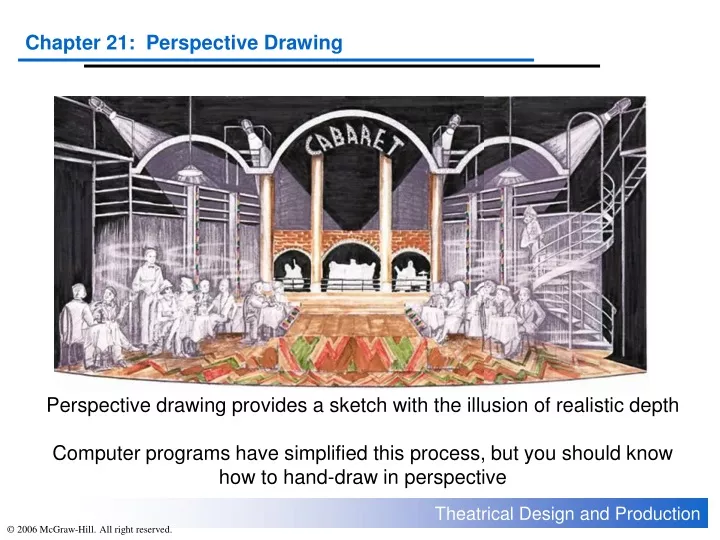 perspective drawing provides a sketch with