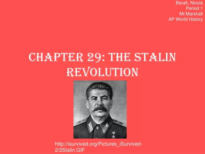 chapter 29 the stalin revolution