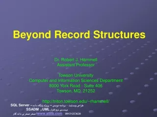 Beyond Record Structures