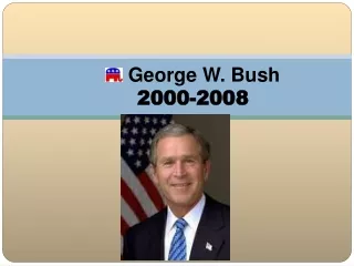 George W. Bush  2000-2008