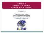 Principles of Linear Impulse and Momentum in Mechanics - slide 1