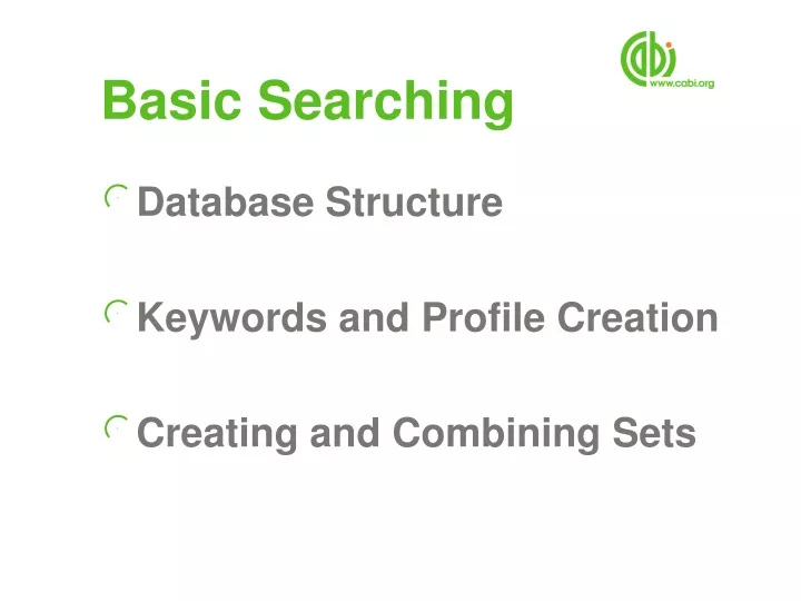 basic searching