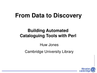 From Data to Discovery