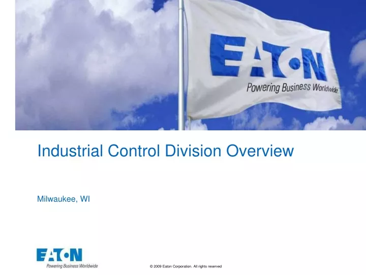 industrial control division overview