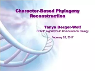 Character-Based Phylogeny Reconstruction