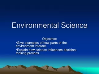 Environmental Science