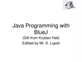 Java Programming with BlueJ