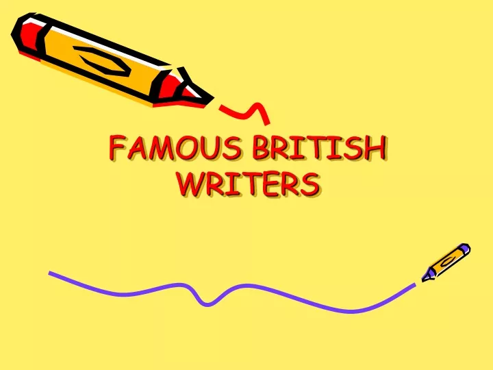 famous british writers