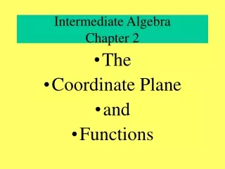 Intermediate Algebra Chapter 2