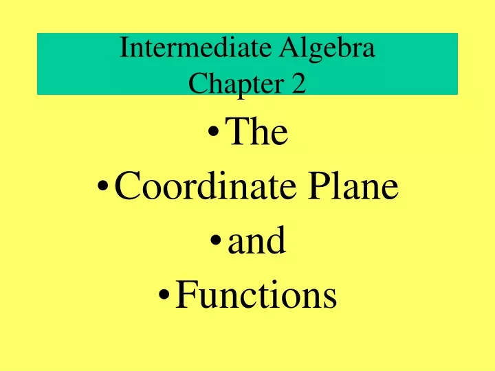 intermediate algebra chapter 2