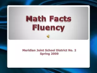 math facts fluency