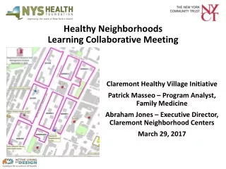 Healthy  Neighborhoods Learning Collaborative Meeting
