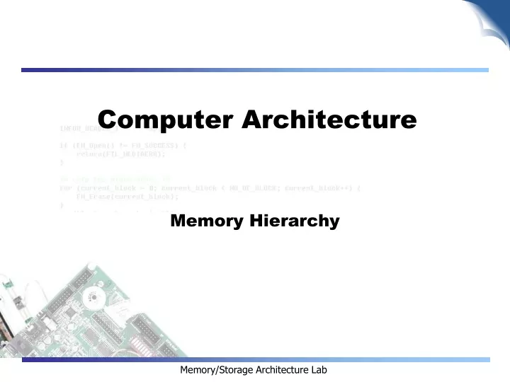 computer architecture