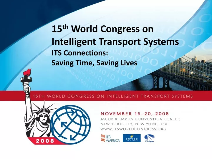 15 th world congress on intelligent transport