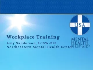 Amy Sanderson, LCSW-PIP Northeastern Mental Health Center