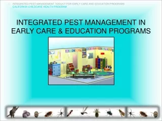 Integrated Pest Management in Early Care &amp; Education Programs