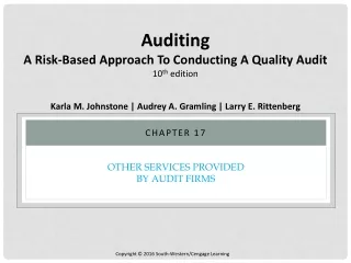 Other Services Provided by Audit Firms