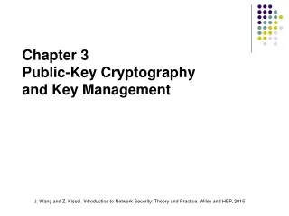 Chapter 3  Public-Key Cryptography  and Key Management