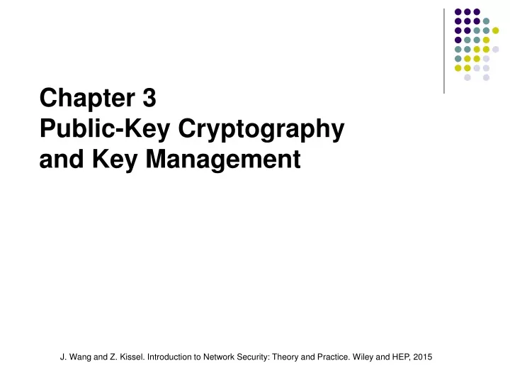 chapter 3 public key cryptography and key management