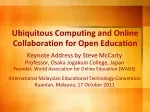 Ubiquitous Computing and Online Collaboration for Open Education - slide 1