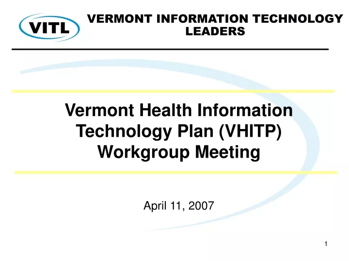 vermont health information technology plan vhitp workgroup meeting