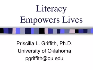 Literacy  Empowers Lives