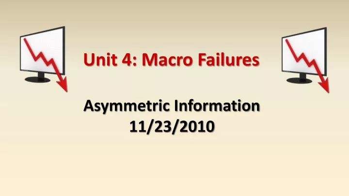 unit 4 macro failures
