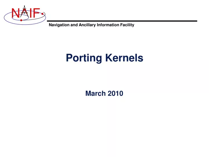 porting kernels