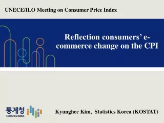 Reflection consumers’ e-commerce change on the CPI