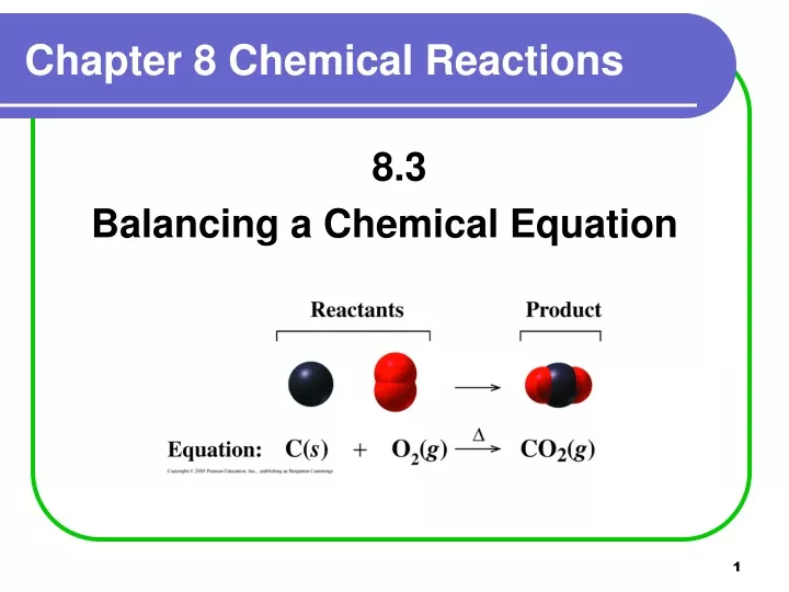chapter 8 chemical reactions