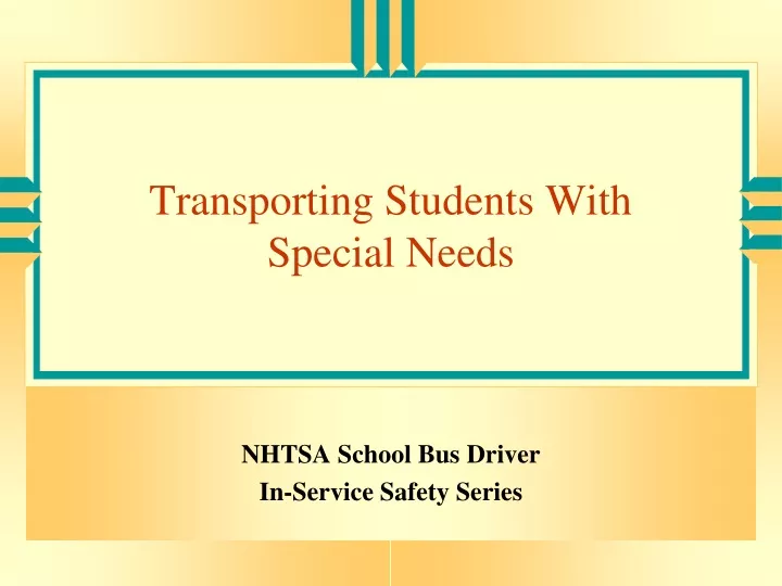 transporting students with special needs