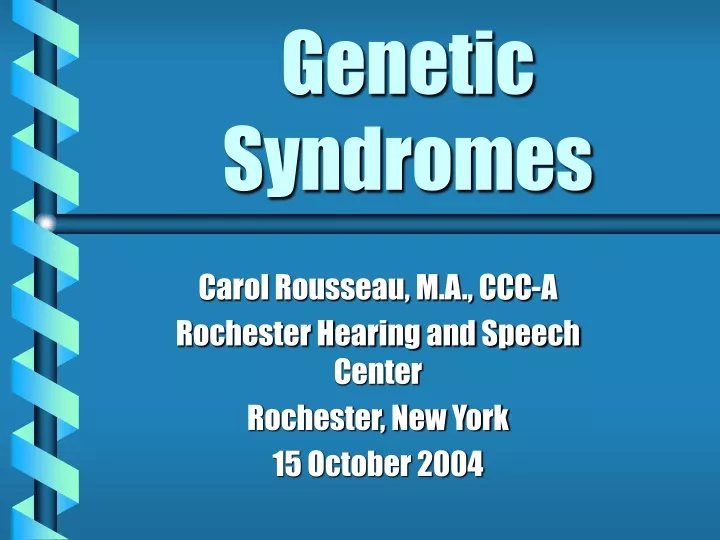 genetic syndromes