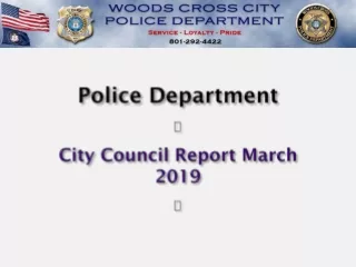 Police Department ? City Council Report March  2019 ?