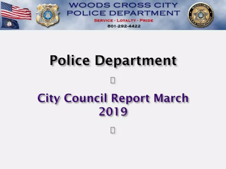 police department city council report march 2019