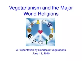 Vegetarianism and the Major World Religions
