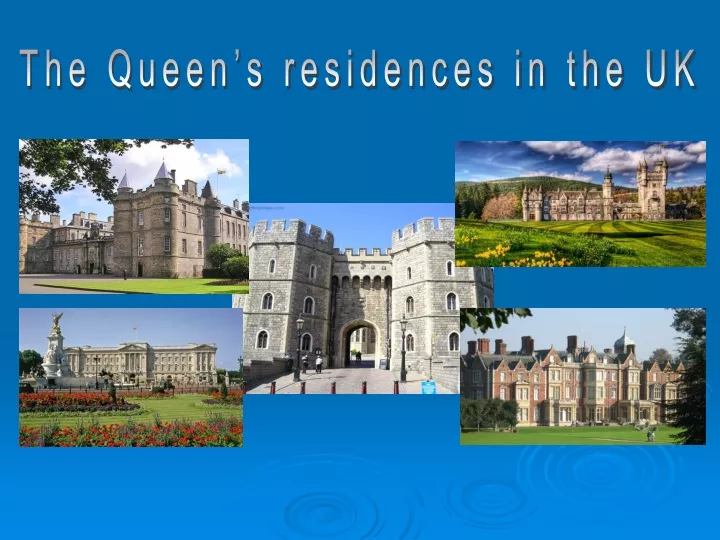 the queen s residences in the uk