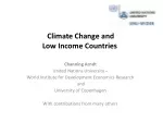 Climate Change and  Low Income Countries