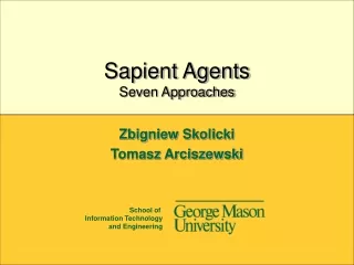 Sapient Agents Seven Approaches