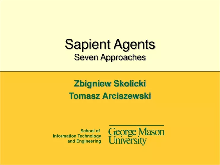 sapient agents seven approaches