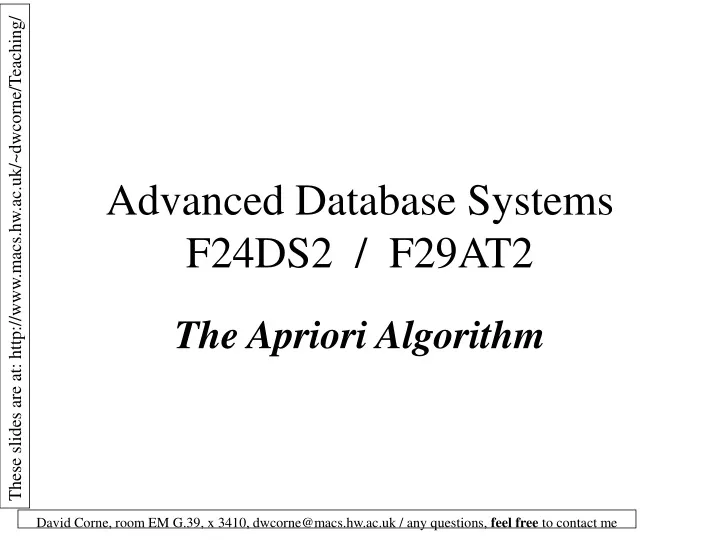 advanced database systems f24ds2 f29at2