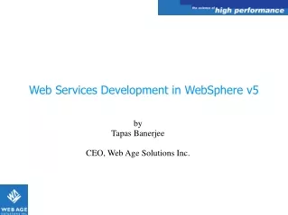 Web Services Development in WebSphere v5