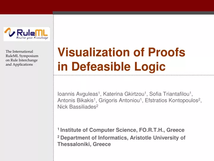 visualization of proofs in defeasible logic