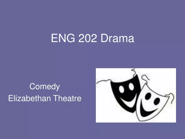 comedy elizabethan theatre