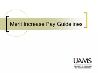 Merit Increase Pay Guidelines