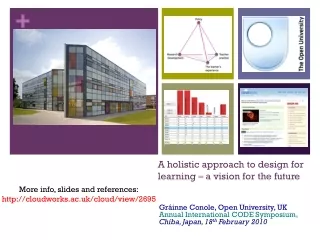 A holistic approach to design for learning – a vision for the future