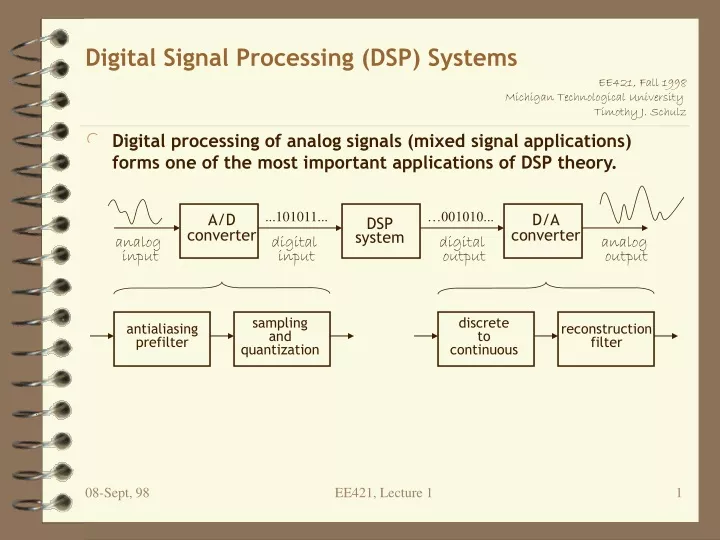 digital signal processing dsp systems